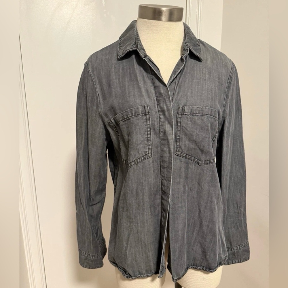 Bella Dahl Black Washed Ladies Denim
Shirt Size L